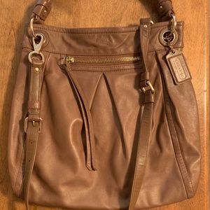 COACH Parker Leather Large Hobo Bag